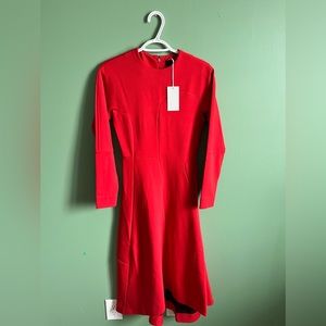 ✨COS NEVER WORN Red cocktail high-low dress✨